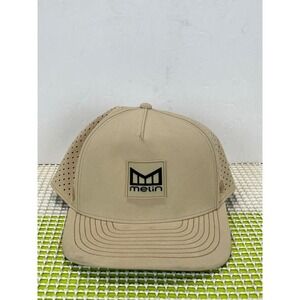 Melin Odysea Hydro Snapback Hat Tan CL Beige Performance Water Resistant Cap